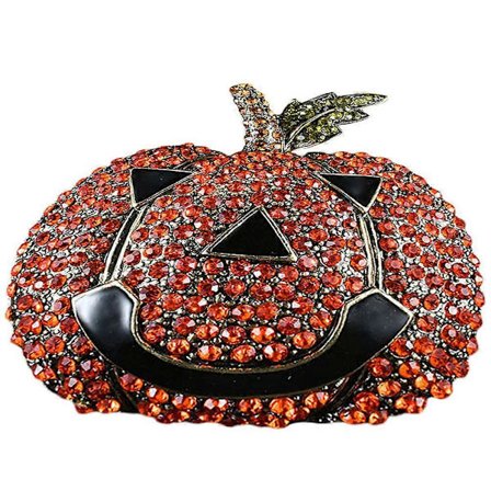 Mote Nål Brosje Halloween Gresskar Form Smilende Ansikt Legering Kvinner Halloween Party 1Sett