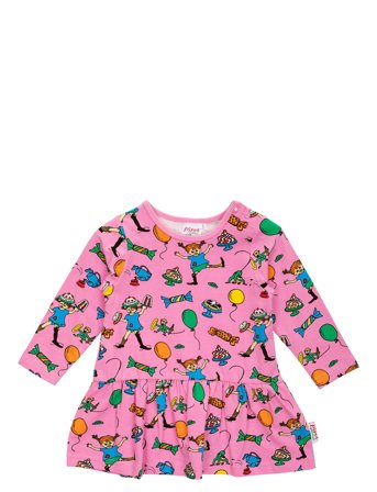 Martinex Fest Pippi Klänning B - Pink - 74