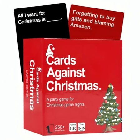 Cards Against Christmas Julekort - Julebrætspil Kortspil for familie og venner