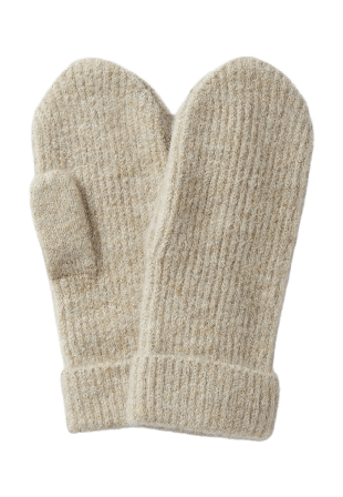Å WOMAN Ribbstickade tumvantar JUNI Vantar & handskar Beige ONESIZE