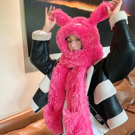 Pehmo samettihattu korvasuojatut hattu PINK