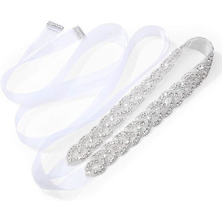 Brude Bælter Bryllup Bælte Rhinestone Krystal Brudepiger Kjole Bæl