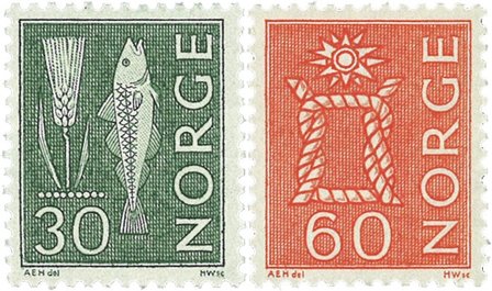 Norge - AFA 537-538 - Postfrisk