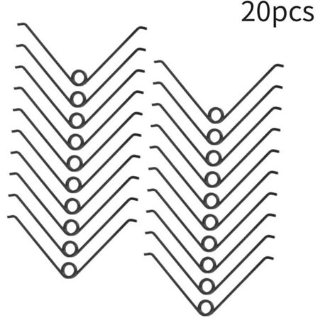 20 V-fjedre i rustfrit stål til beskæresakse - udskiftning til haveredskaber