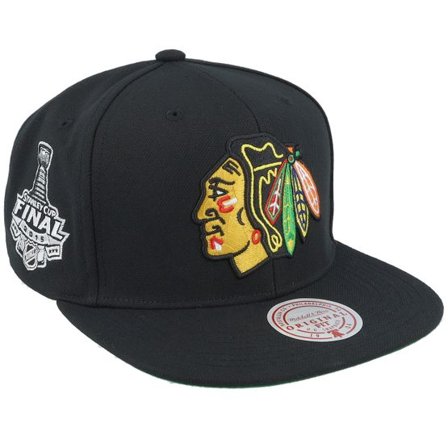 Mitchell & Ness - NHL Svart snapback Keps - Chicago Blackhawks Top Spot Black Snapback @ Hatstore