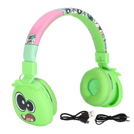 YLFASHION Barn Hörlurar Over Ear Fällbar Stereo Ljud Headset för Iphone Surfplattor PC