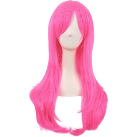70cm/ 28 tum Lång Lockig Dam Curl Anime Kostym Peruker
