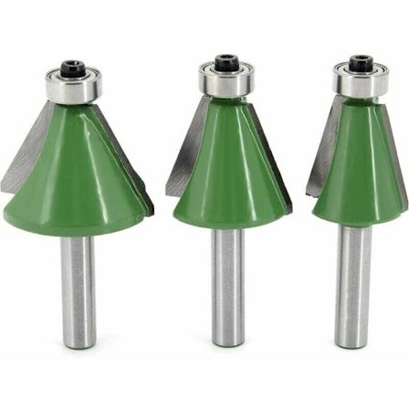 3 stk. skaftforsinker og forsinkningsfres, 15 grader 22,5 grader 30 grader forsinknings- og forsinkningsbitssett treskjæringsfres Carpen