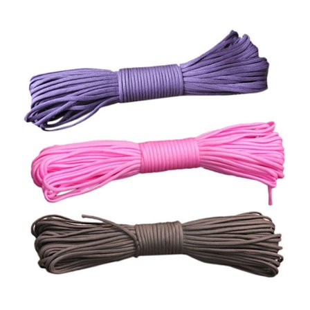 3 bollar överlevnad fallskärmslina snöre camping klättring camping rep vandring klädstreck, slumpmässig färg