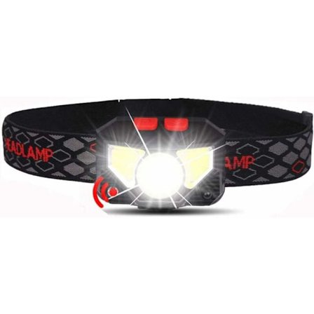 20000 lumen handsfree LED-strålkastare med rörelsesensor, LED-strålkastare, ficklampa, inbyggt uppladdningsbart batteri, induktiv med bärbar låda