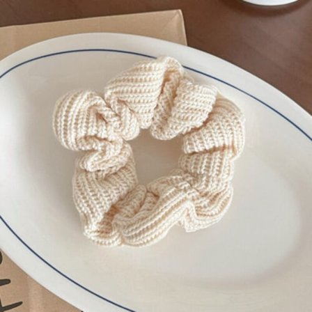 Women Hair Scrunchies Elastic Solid Color Hair Tie Rope Hair Ring Ponytail