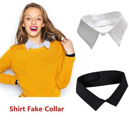 Skjorta Fake Collar Clothes Blus False Collar WHITE 1 - spot försäljning
