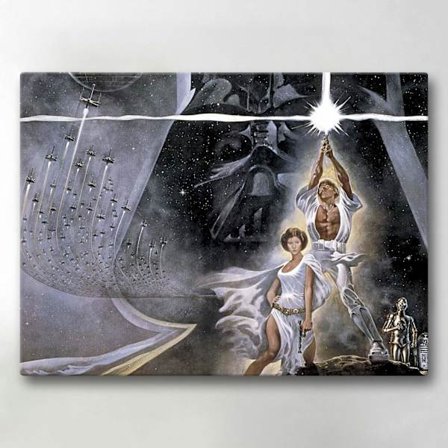 Lærredsbillede / Lærredstryk - Star Wars - 40x30 cm - Lærred