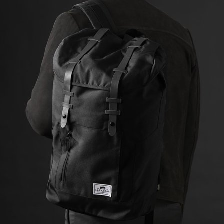 Μαύρο Backpack Lucas για άνδρες - Σακίδια πλάτης