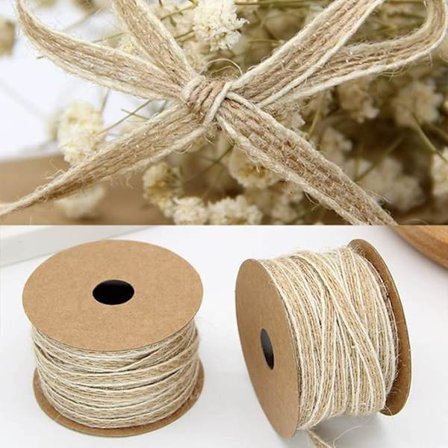 Two Rolls Jute Rope for Wedding Decorations, 0.5cm x 10 Meters