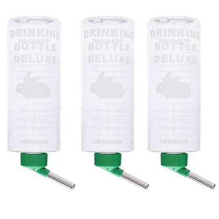 1000ml Drikkefontene for Smådyr Automatisk Drikkevann Hengende Vannflaske Egnet for Marsvinmater Grønn