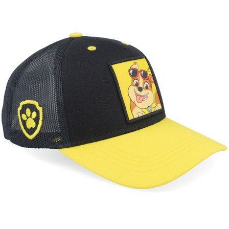 PAW Patrol - Svart trucker Caps - Kids Rubble Sunnies Patch Black/Yellow A-Frame Trucker @ Hatstore