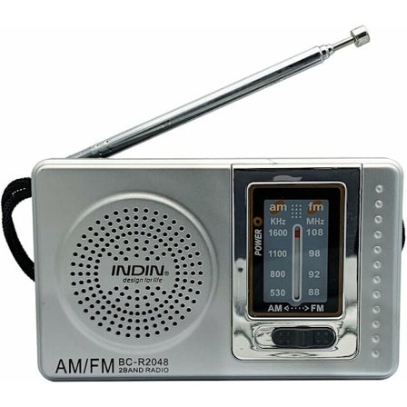 Fm Radio Bärbar Mini Am/Fm Radio Handhållen Retraktionsantenn Multifunktionell Handhållen Världsradio