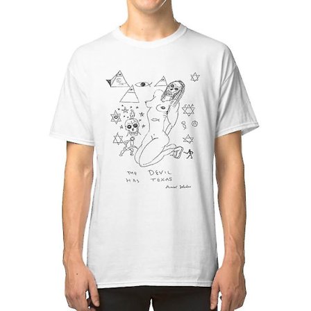 Daniel Johnston - The Devil Has Texas - T-shirt med svart print