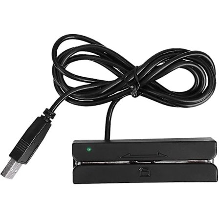 Magnetisk kortleser, magnetstripeskriver, Usb Msr90 3 spor Hi-co magnetstripeskredittkortleser