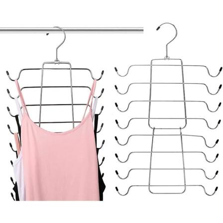 2 stk. Camisolehengere, Flere lag hengere, Foldbare hengere, Plassbesparende, Multifunksjonell henger for camisole, skjerf, belter, badetøy, seler, 