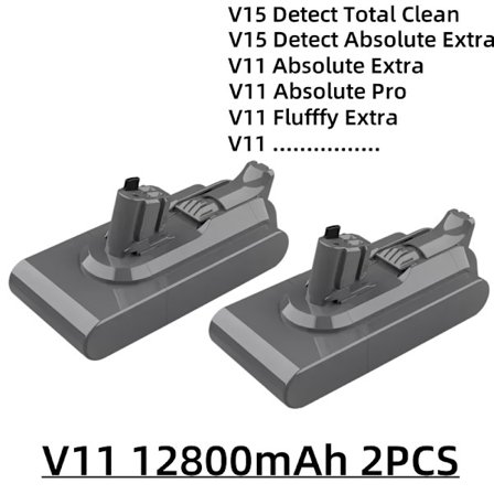 Pölynimurin ladattava akku Dyson V6 V7 V8 V10 V11 V15 -sarjalle SV07 SV09 SV10 DC62 Absolute Fluffy Animal Pro Bateria