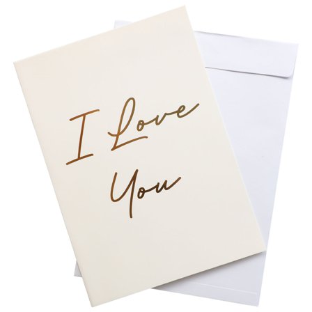 A4 Kort med Konvolut I Love You