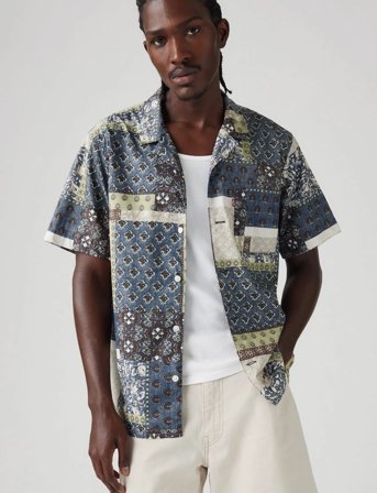 Levi's The Sunset Camp Shirt Multi-Color - Navy - M