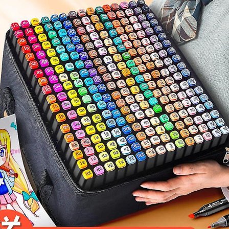 Hywell 80 Väri Tussit, Kaksipäiset Taidepiirustus Tussit