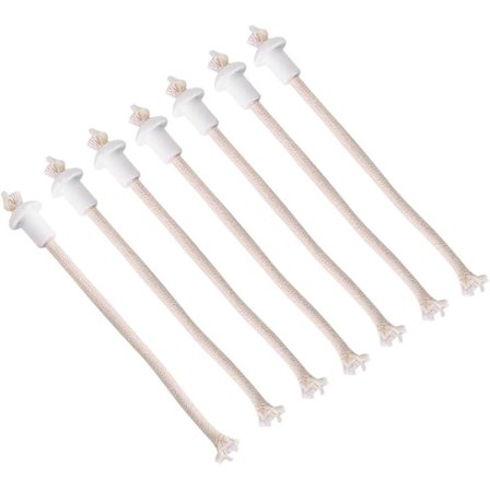 7 stk. Olielampevæge, keramisk holder, fakkel, vinflaske, olielampe, petroleumslampevæge, gave, udskiftningsvæge