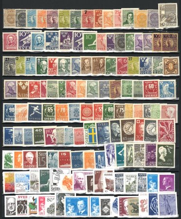 Sverige 1910-2020 - Frimærkepakke - Postfrisk