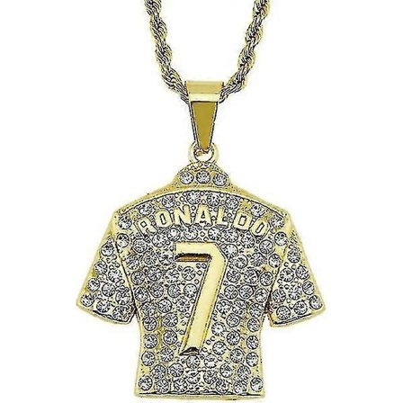 Halsband med tröja för män, Hip Hop Ronaldo tröja nr 7 halsband