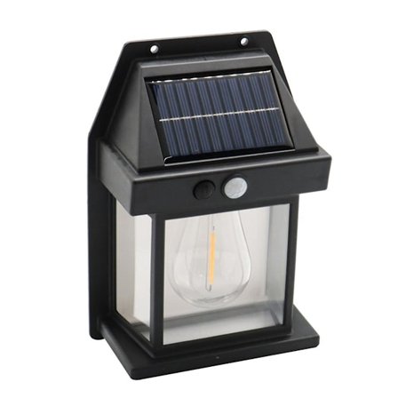 Solcelle Tungsten Pære Vægslampe Udendørs Vandafvisende Vægslampe Have Landskab Dekorativ Lampe