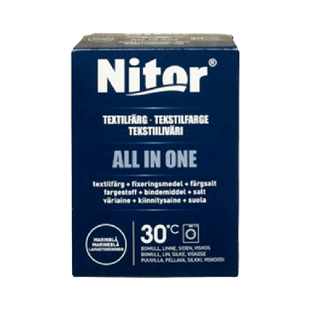 Nitor Textilfärg All In One Marinblå 350 g Klädvård 350G