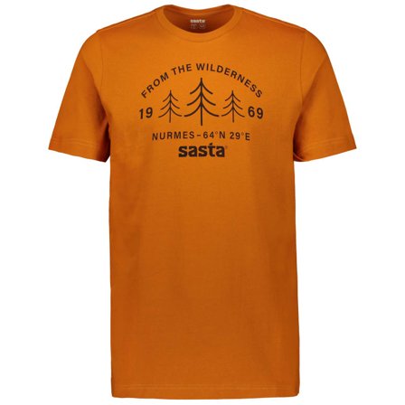 Sasta Men's Wilderness T-shirt Men short-sleeved sweaters Orange S