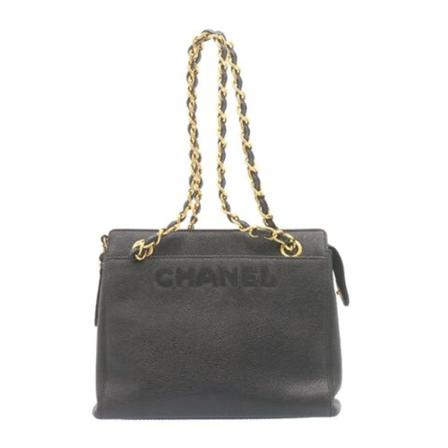 Chanel Vintage, Pre-owned Leather Shoulder Bag Zwart, Dames, Maat:ONE Size,leer