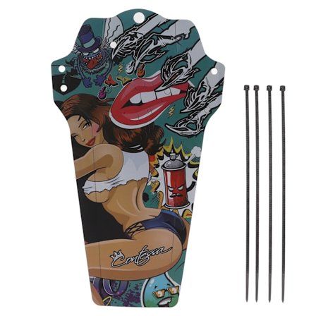 Mountainbike-skærme, forreste og bageste skærme, universelle til downhill- og foldecykler, farve-skønhedstype