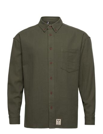 Deacon Heavy Shirt Ls Green Fat Moose