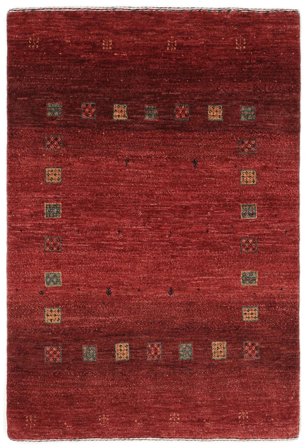 Tappeto Loribaft Fine Persia 83X123 Rosso Scuro/Nero (Lana, Persia/Iran)