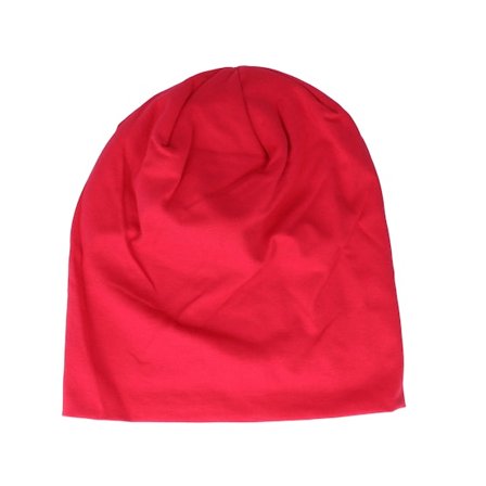 Beechfield - Red traditionalbeanie Beanie - Classic Red Hemsedal Cotton Slouch Beanie @ Hatstore
