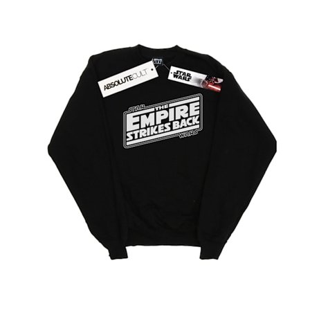 Star Wars Herr The Empire Strikes Back Logotyp Sweatshirt L Svart