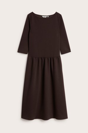 Kappahl | Midikjole i jersey | Mørkebrun