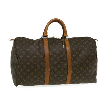 Louis Vuitton Vintage, Pre-owned Keepall 50 Bruin, unisex, Maat:ONE Size