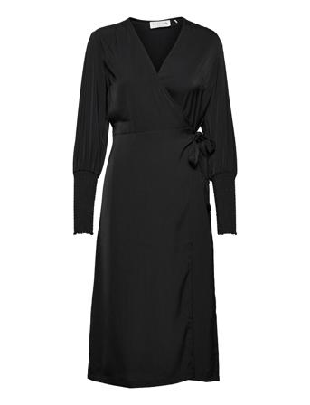 Recycled Polyester Dress Ls Dresses Cocktail Dresses Svart Rosemunde