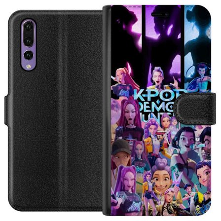 Kompatibelt Plånboksfodral till Huawei Huawei P20 Pro KPop Demon Hunters anime stil mörk design