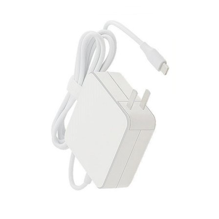Reiseadapter 65W Ladehodet for bærbare datamaskiner 2-pinners flatplugg ladekabel