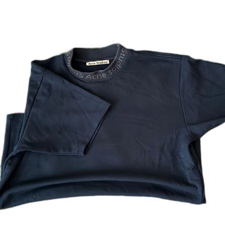 Acne Studios neck logo heavy tshirt