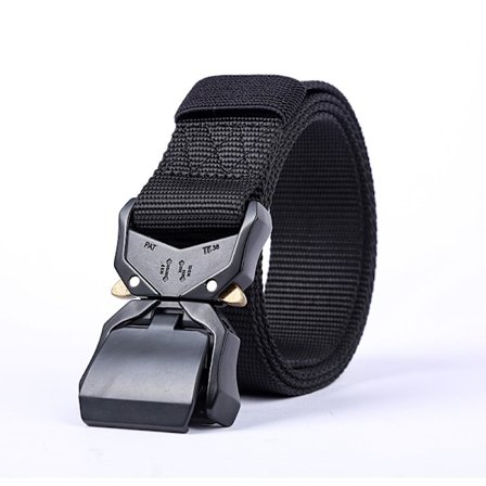 Taktisk belte, Militært turbelte 1,5" Nylon Web arbeidsbelte med tungt hurtigutløserspenne