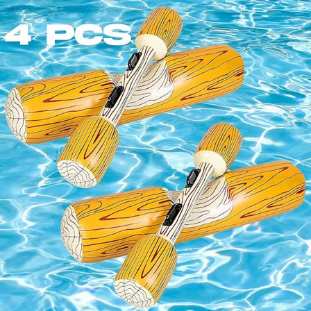 2023 - Uppblåsbar flytleksak, 4 st flottar för flytande roddleksaker med kanot och paddel vuxen flytande leksaker