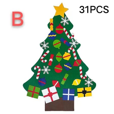 Juletre i filt juledekor B B